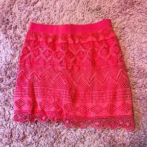 PINK lined knitted American Eagle skirt